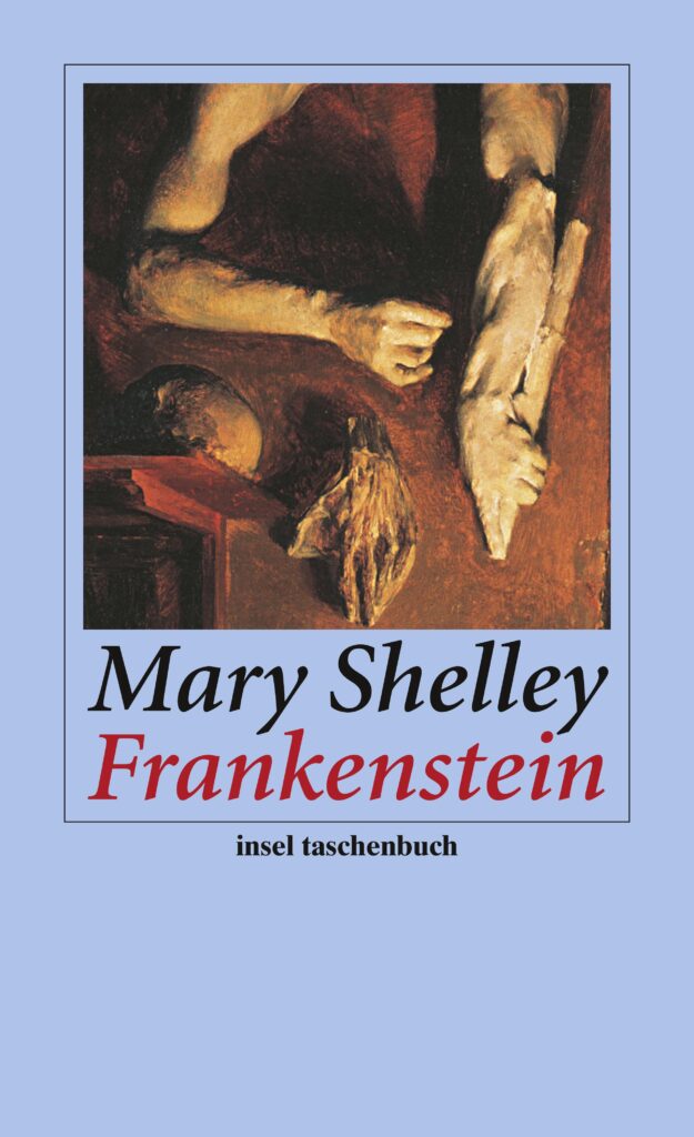 Buchcover von "Frankenstein" von Mary Shelley